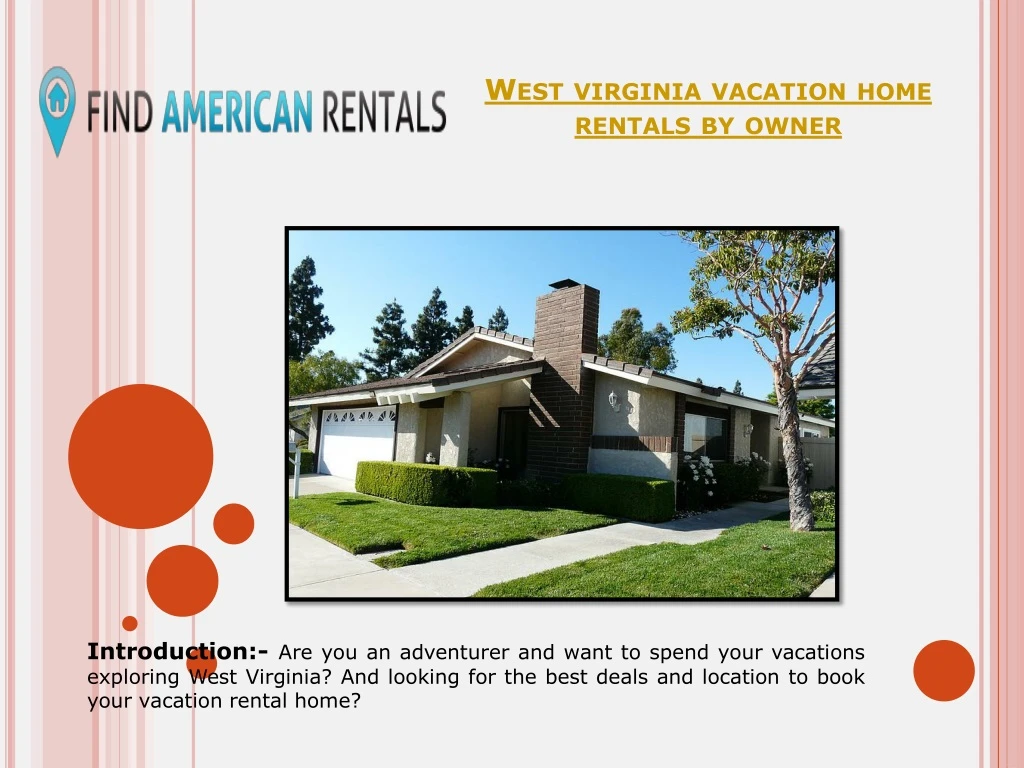 west virginia vacation home rentals by owner
