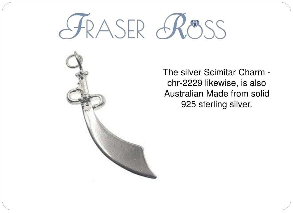 the silver scimitar charm chr 2229 likewise