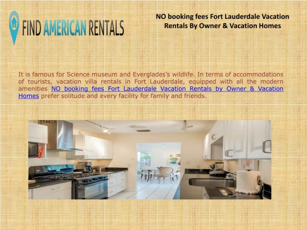 NO booking fees Fort Lauderdale Vacation Rentals By Owner & Vacation Homes