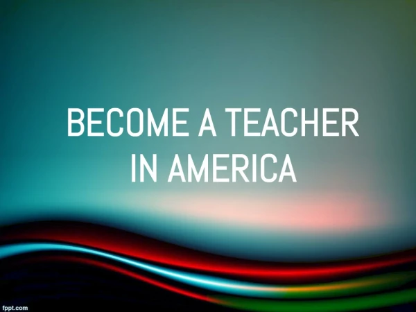 Become A Teacher