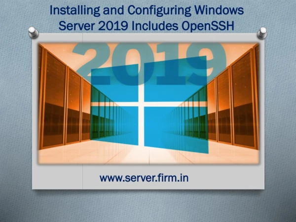 Installing and Configuring Windows Server 2019 Includes OpenSSH