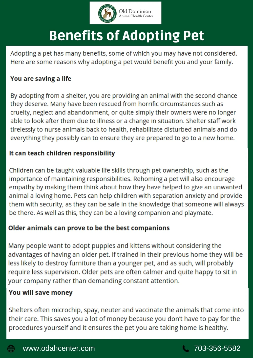 benefits of adopting pet