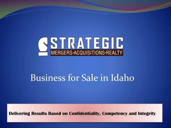 Professional Business Brokers in Idaho - SMA Executives