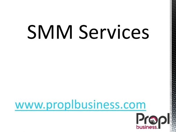 SMM Services - proplbusiness.com