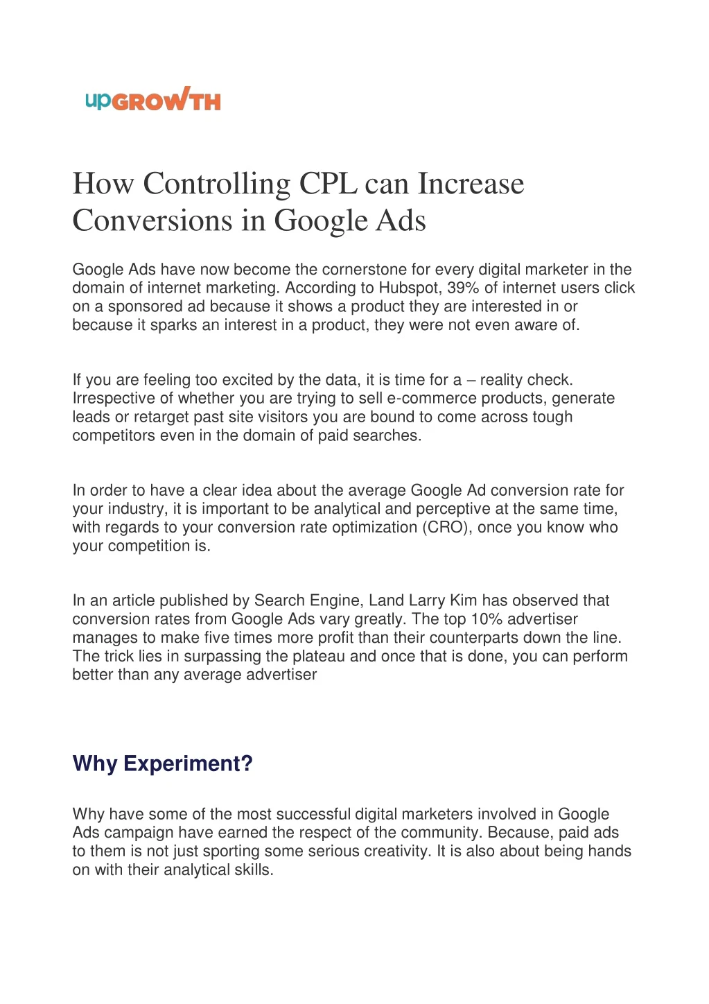 how controlling cpl can increase conversions