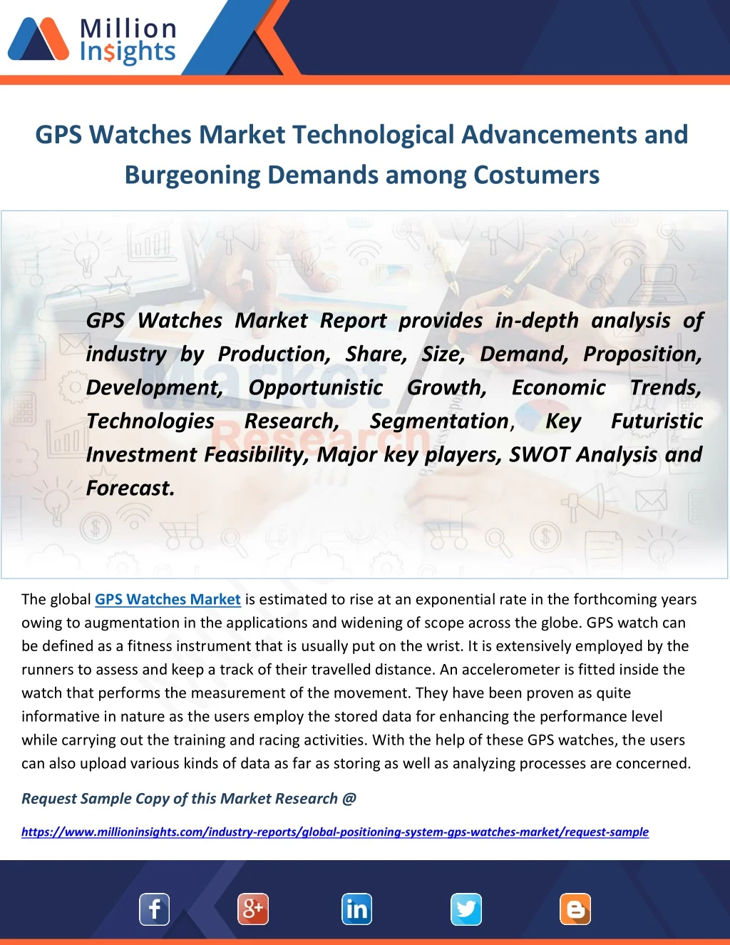 gps watches market technological advancements