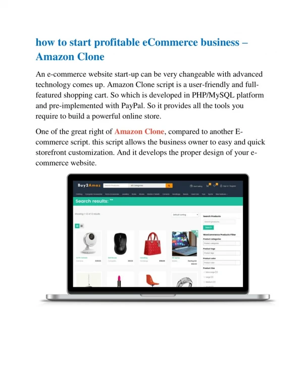 how to start profitable eCommerce business – Amazon Clone