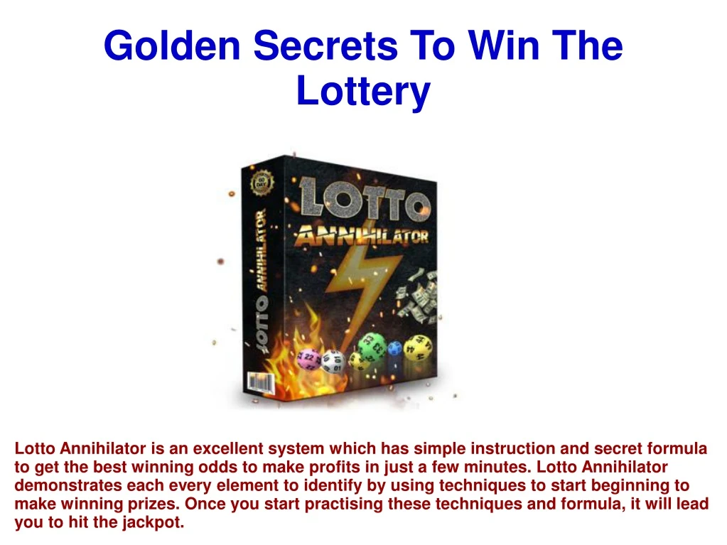 golden secrets to win the lottery