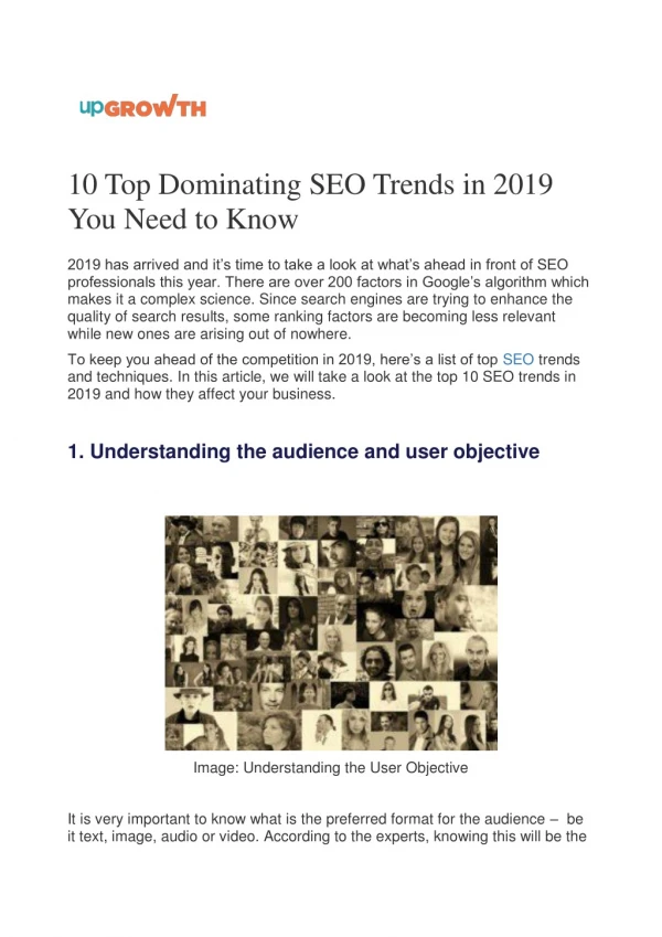 10 Top Dominating SEO Trends in 2019 You Need to Know