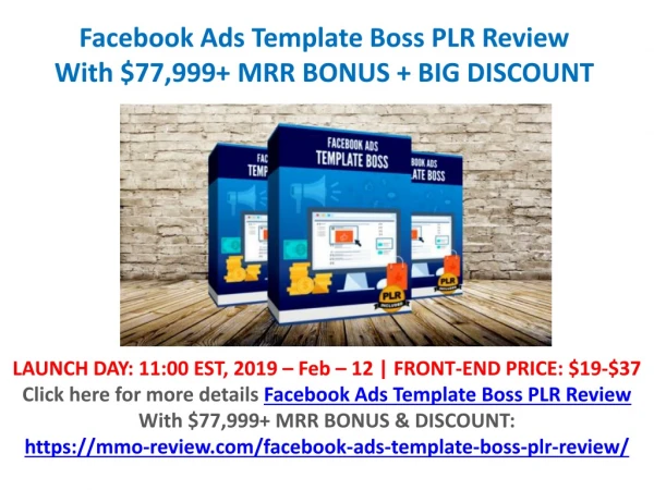 Facebook Ads Template Boss PLR Review