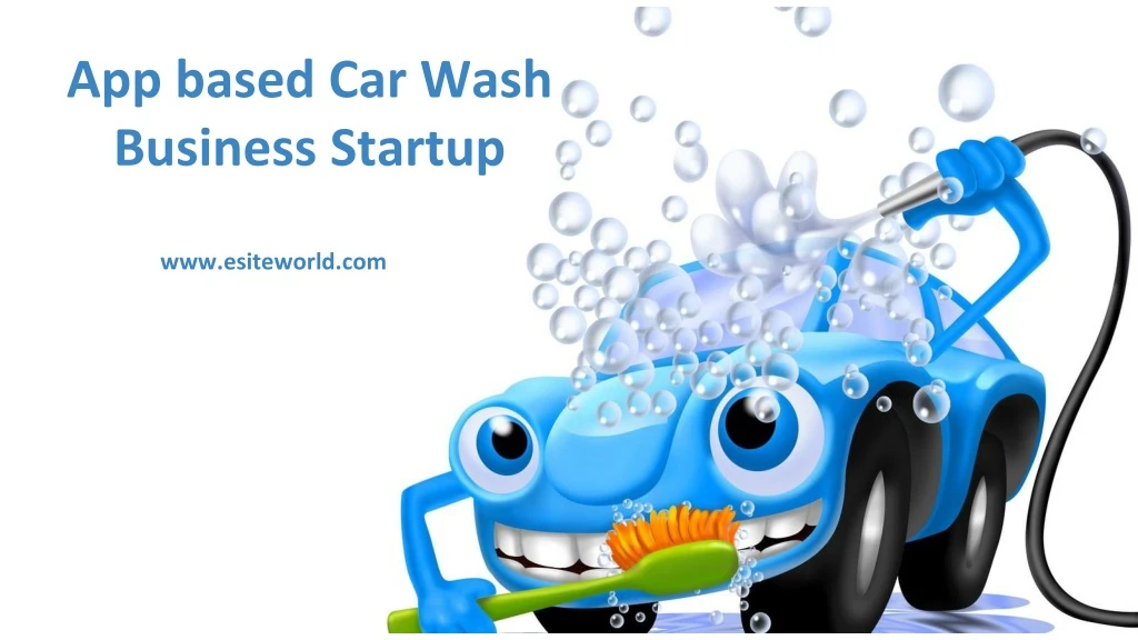 app based car wash business startup