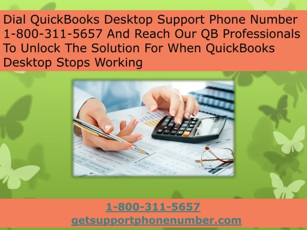 QuickBooks Desktop Service Phone Number 1-800-311-5657