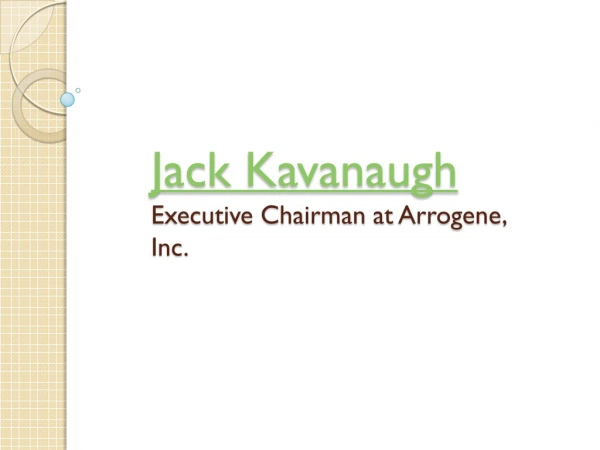 Jack Kavanaugh Founder, Director Nanotech Energy, Inc.