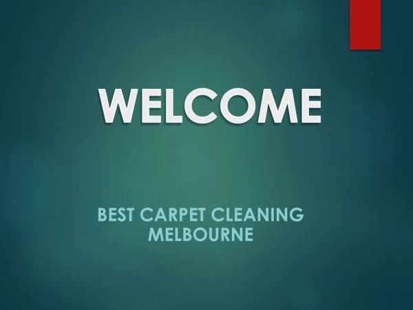 Best Carpet Cleaning in South Yarra