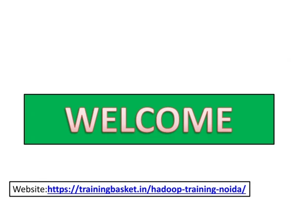 Best Hadoop training in Noida