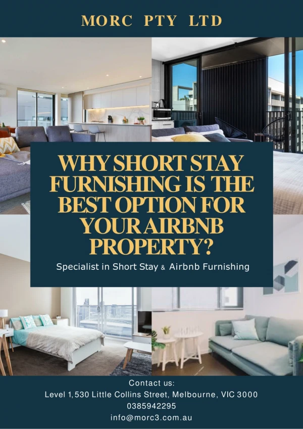 Why Short Stay Furnishing is The Best Option for Your Airbnb Property? - MORC Interiors