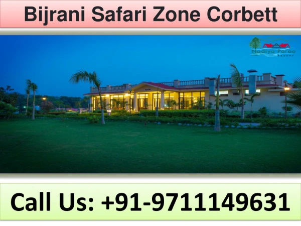 Bijrani Safari Zone Corbett