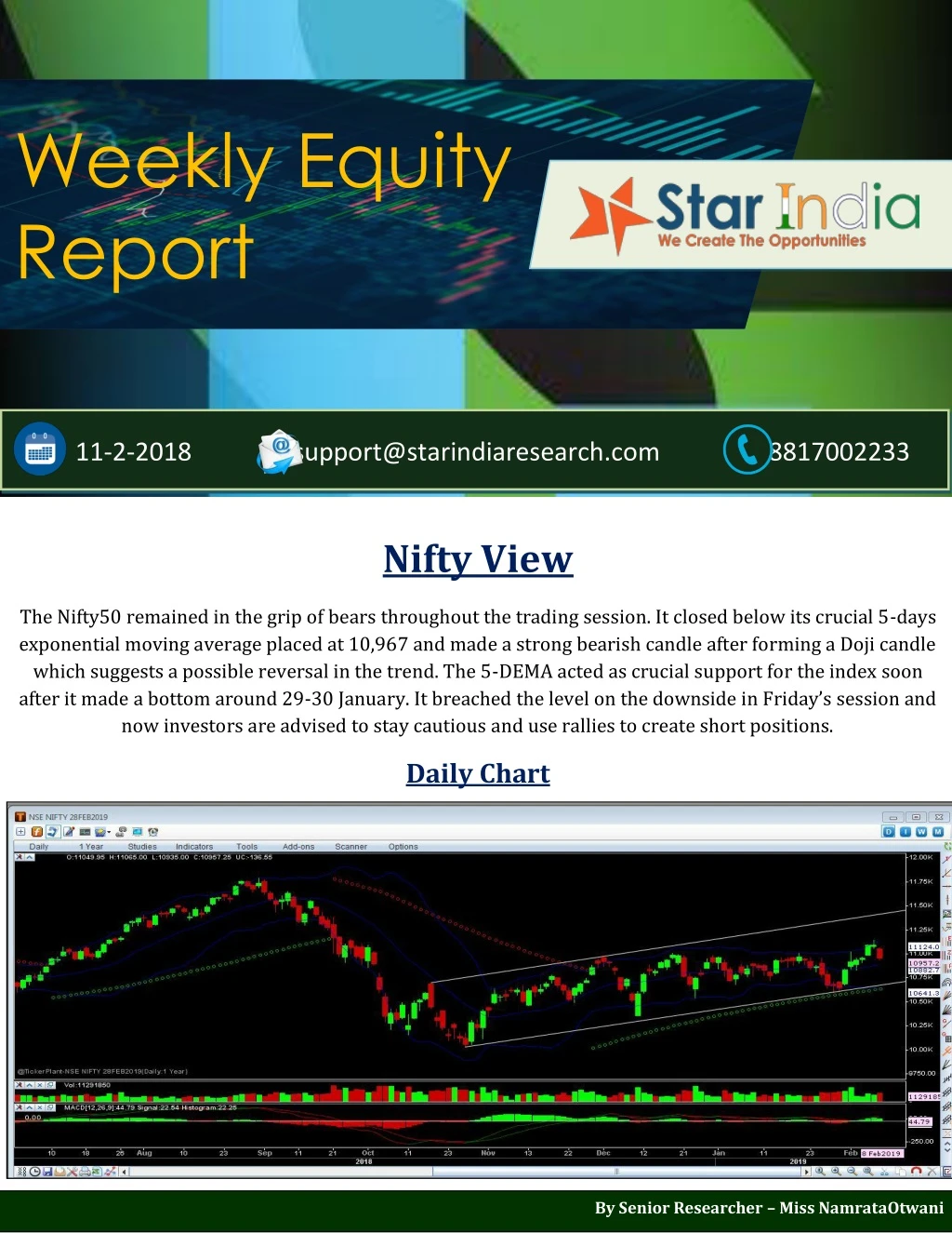 weekly equity report