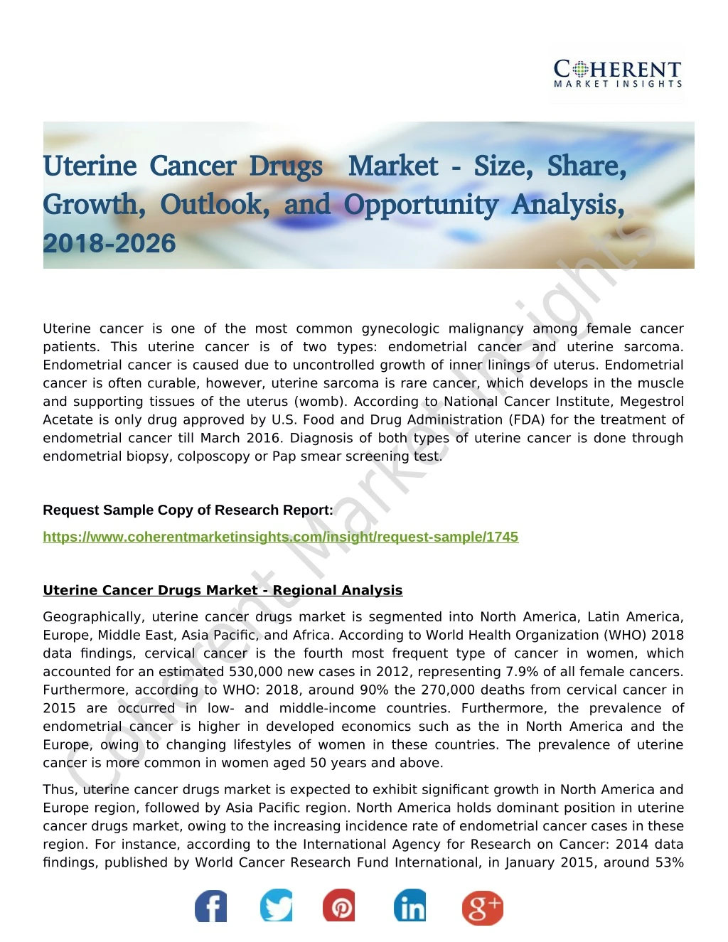 uterine cancer drugs market size share uterine
