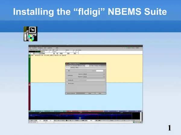 Installing the fldigi NBEMS Suite