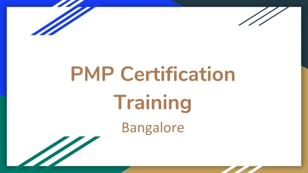 PPT Download - PMP Certification Training Course in Bangalore Document