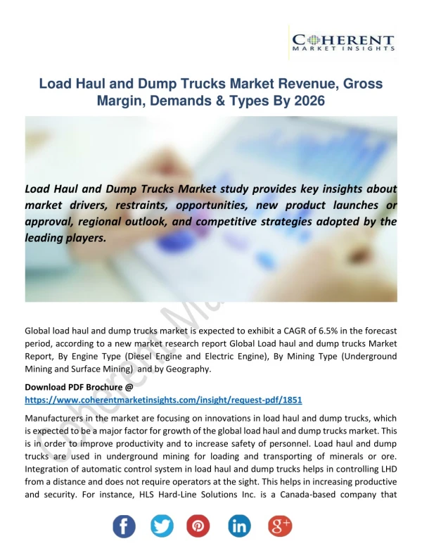 Load Haul and Dump Trucks Market by Application, Share, Rate Analysis & Opportunity By 2026