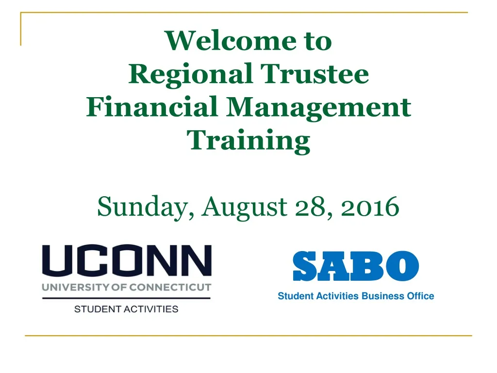 welcome to regional trustee financial management