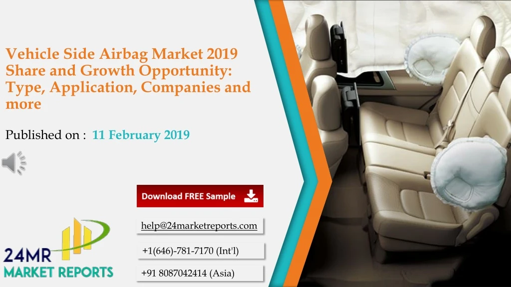 vehicle side airbag market 2019 share and growth opportunity type application companies and more