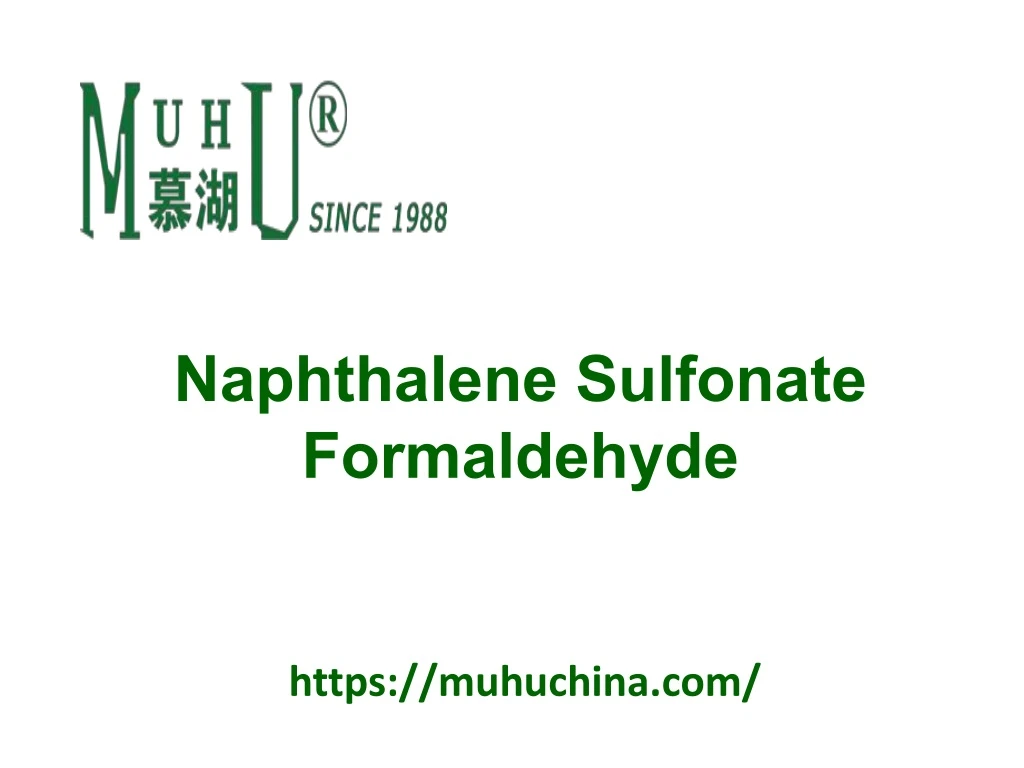 naphthalene sulfonate formaldehyde
