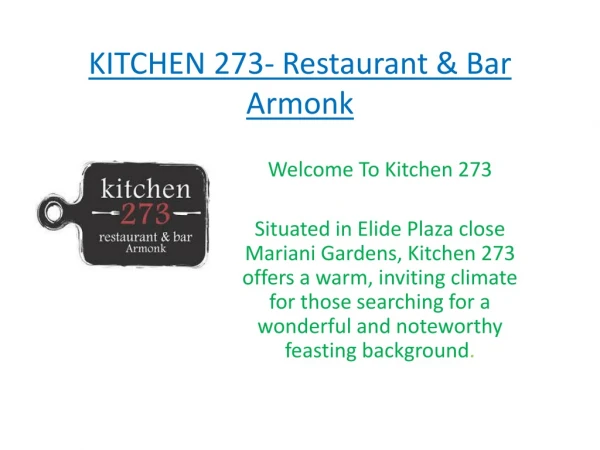 Kitchen 273 Brunch Best place for brunch near Westchester NY