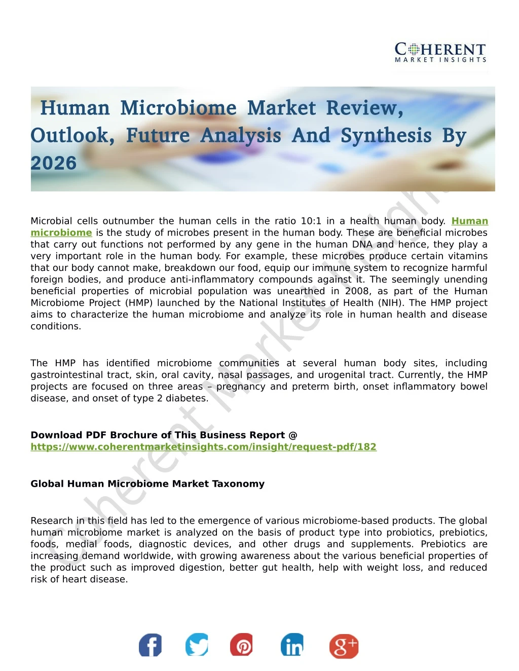 human microbiome human microbiome market review