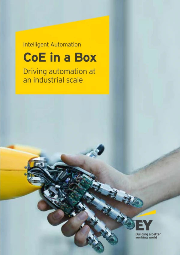 Intelligent Automation CoE in a Box - EY India