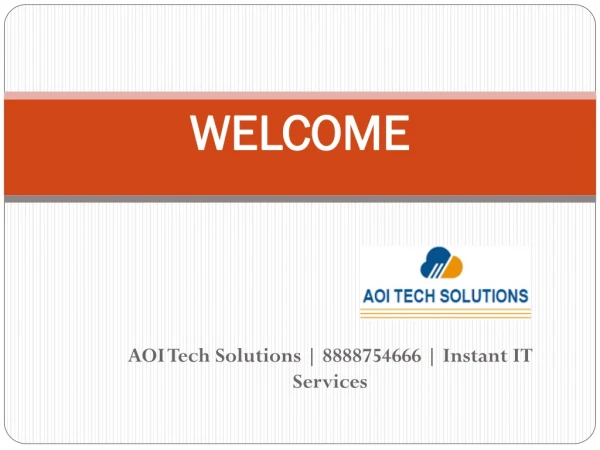AOI Tech Solutions | 8888754666 | Instant IT Services