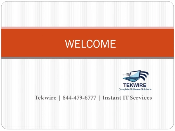 Tekwire | 844-479-6777 | Instant IT Services