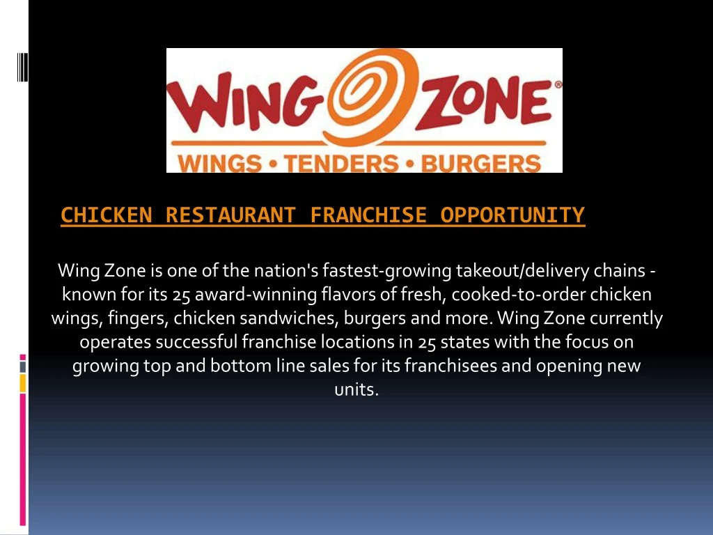 chicken restaurant franchise opportunity