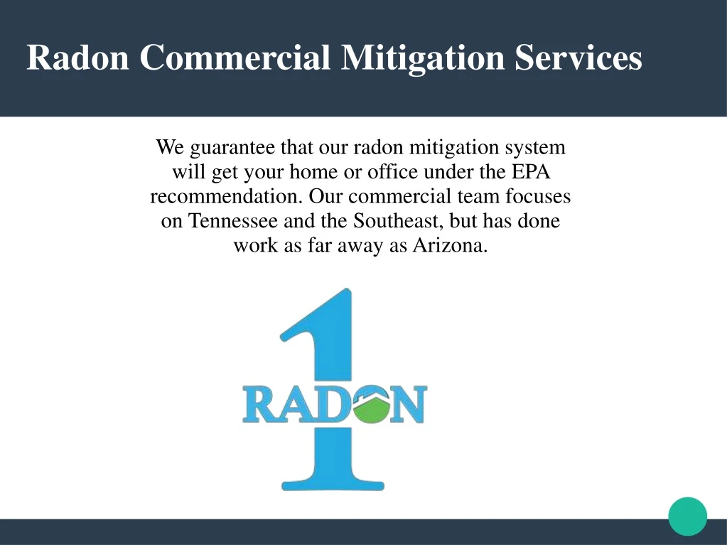 radon commercial mitigation services