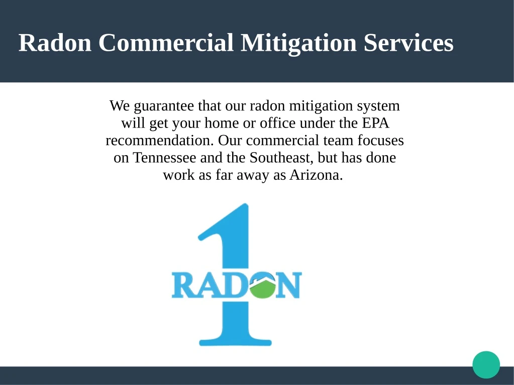 radon commercial mitigation services