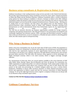 Offshore Company Formation Dubai, UAE