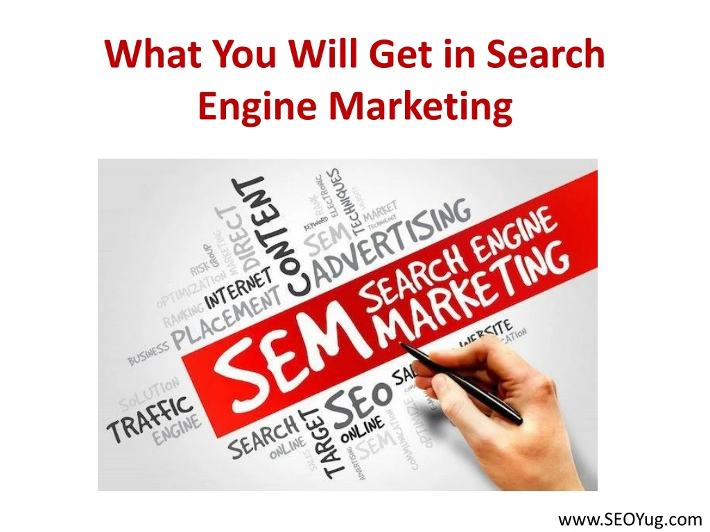 what you will g et in search engine marketing