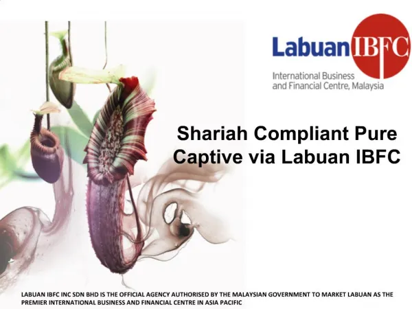Shariah Compliant Pure Captive via Labuan IBFC