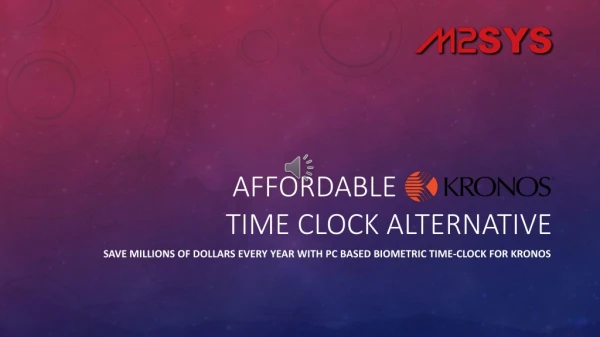 Affordable Kronos Time Clock Alternative