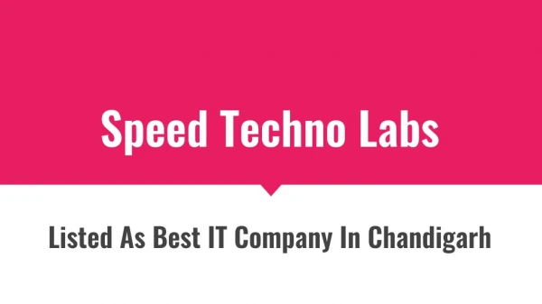 Speed Techno Labs
