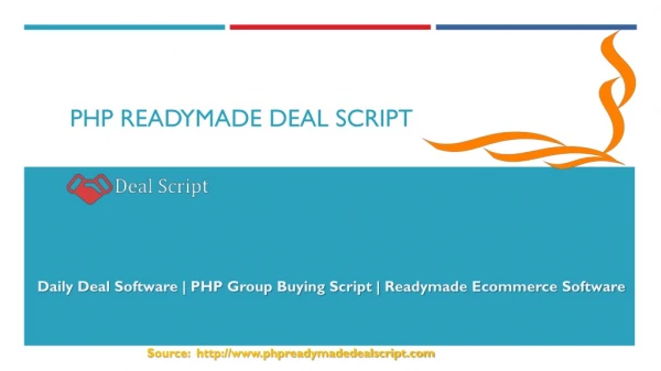 PHP Readymade Deal Script | Daily Deal Software | PHP Group Buying Script