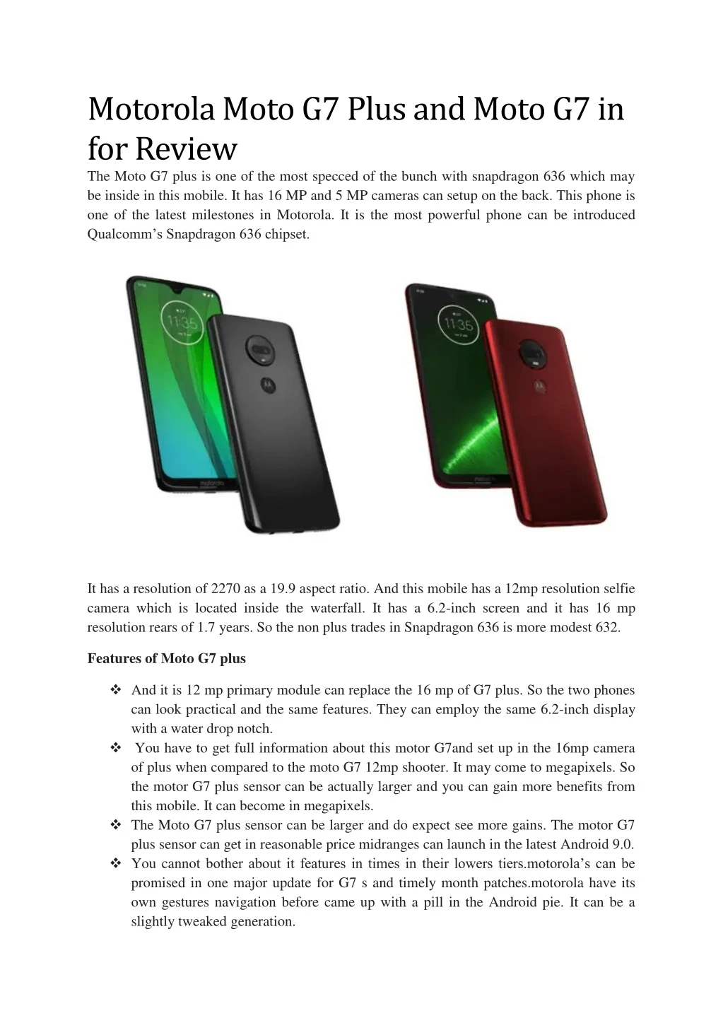 motorola moto g7 plus and moto g7 in for review