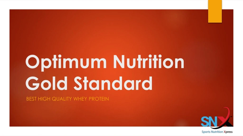 optimum nutrition gold standard