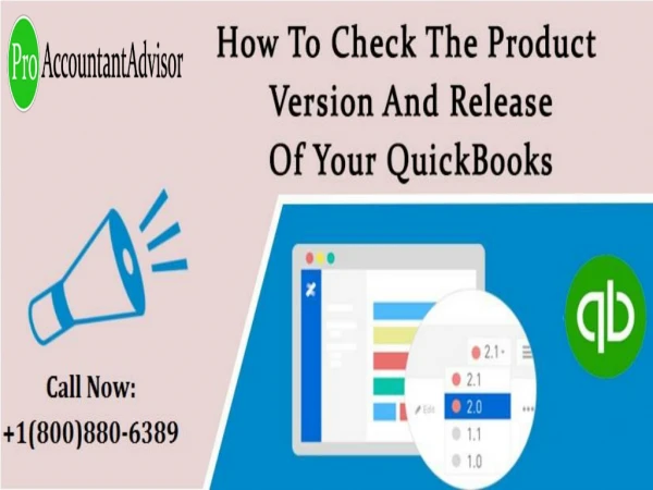 Examine the Product Version and Release Of Your QuickBooks [Help-Desk]