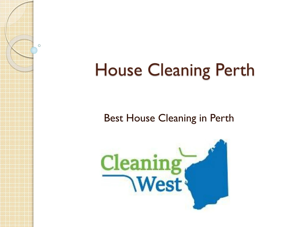 house cleaning perth