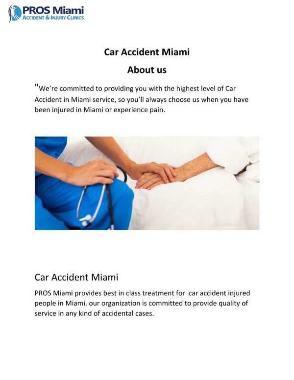Car Accident Miami