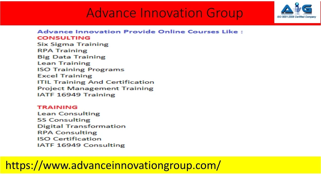 advance innovation group