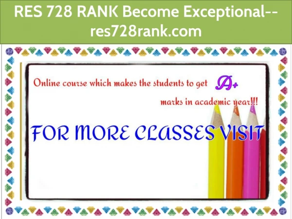 RES 728 RANK Become Exceptional--res728rank.com